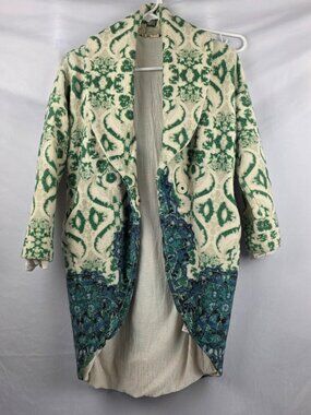 Moth Anthropolgie Sugar Pine Tapestry Wool Sweater XS